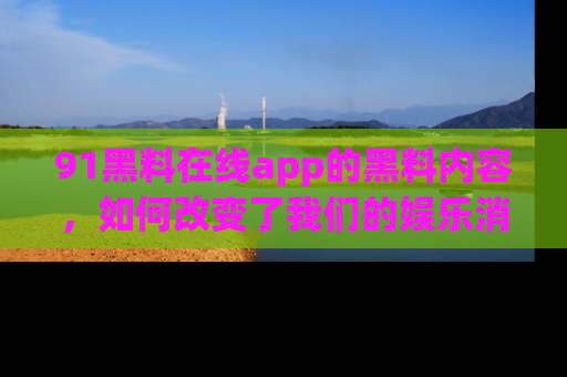 91黑料在线app的黑料内容,如何改变了我们的娱乐消费习惯?