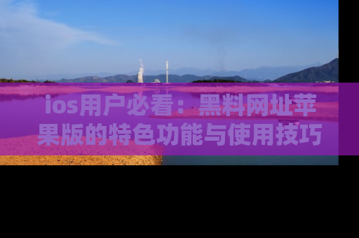 ios用户必看：黑料网址苹果版的特色功能与使用技巧详解