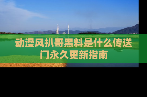 动漫风扒哥黑料是什么传送门永久更新指南