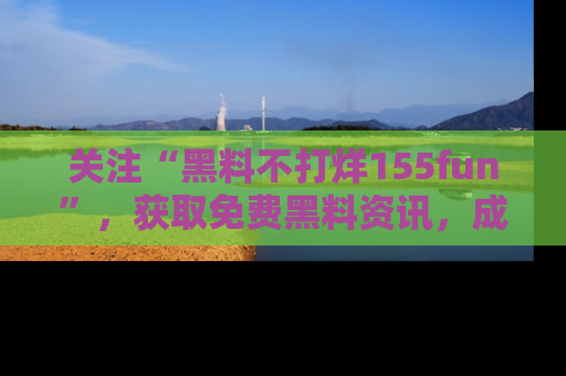 关注“黑料不打烊155fun”，获取免费黑料资讯，成为吃瓜达人不再难！