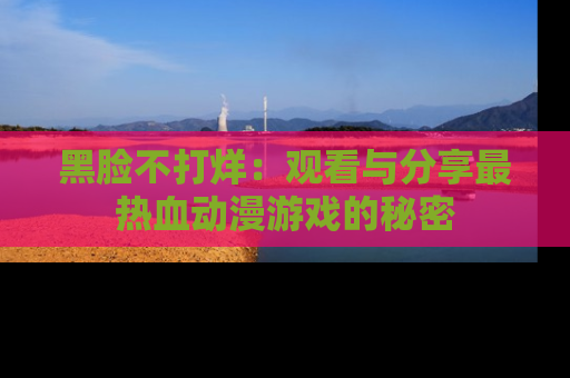 黑脸不打烊：观看与分享最热血动漫游戏的秘密