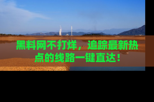 黑料网不打烊，追踪最新热点的线路一键直达！
