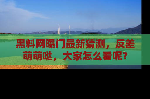 黑料网曝门最新猜测，反差萌萌哒，大家怎么看呢？
