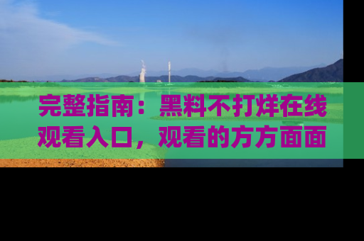 完整指南：黑料不打烊在线观看入口，观看的方方面面与app选择