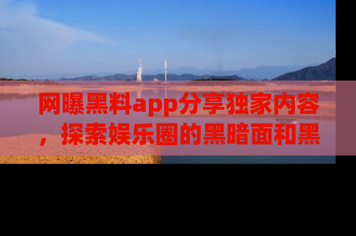 网曝黑料app分享独家内容，探索娱乐圈的黑暗面和黑料