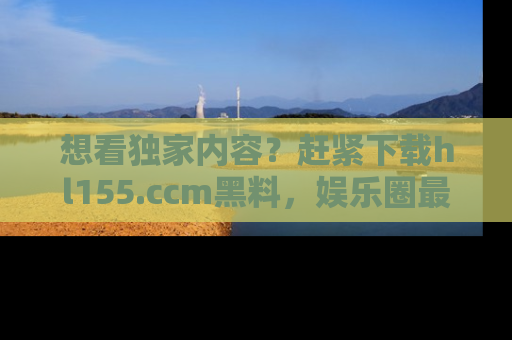 想看独家内容?赶紧下载hl155.ccm黑料,娱乐圈最劲爆的新闻一手掌握!