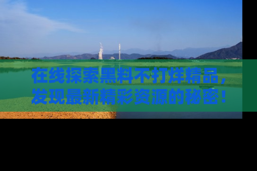 在线探索黑料不打烊精品,发现最新精彩资源的秘密!